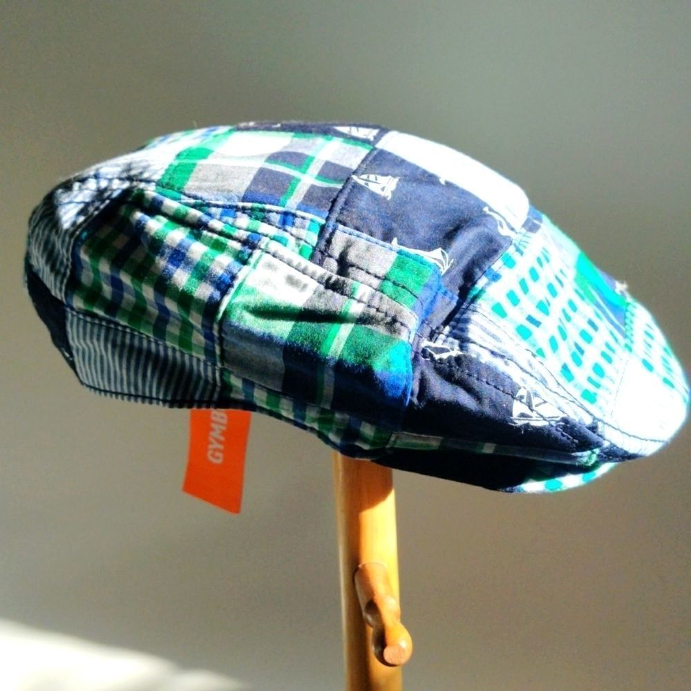 Gymboree Quilted Nautical Theme Fedora Hat.